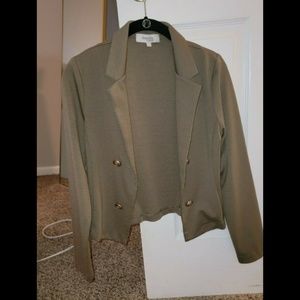 Charlotte Russe Green Jacket w/ Buttons never worn